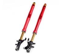 Motorcycle Front Fork Suspension Shock Absorbers 665mm 715mm For Msx125 M3 M5 M6 Electric Motorcycle Shock Absorber(665mm Red)
