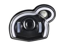 Motorcycle Front Headlight For BMW For G650GS For Sertao R13 2011-2017 Motorcycle Headlight LED Light Hi/Low Beam DRL Devil Eye Lamp Head Lamp Light(Blue Devil Eye)