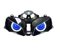 Motorcycle Front Headlight For CBR600RR F5 2003 2004 2005 2006 Motorcycle Accessory Headlight Fully Assembled Projector Headlamp Devil Eyes Light Head Lamp Light(White Blue)