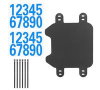 Motorcycle Front Number Plate, ABS Plastic Ebike Front Plate Compatible with Sur-Ron Light Bee X Electric Dirt Bike E Bike Off-Road Motorcycles Parts Accessories (Blue Number)
