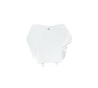 Motorcycle Front Number Plate License Card Cover Plastic Fender Red Compatible With EX EXF MC MCF 125 250 300 350 450 Models 2021 2022 2023(White)