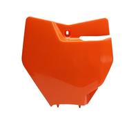 Motorcycle Front Number Plate Plastic Cover Motocross Enduro Dirt Pit Bike Accessories Compatible With SX SX-F XC XC-F 125-450 2016-2018(Orange)