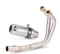 Motorcycle Front Pipe Exhaust Full Systems Modified Stainless Steel For Kawasaki For Vulcan S650 650s VN650 EN650 Assembly parts(Style B)