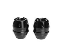 Motorcycle Front & Rear Anti-Crash Balls for Honda PCX 125/150/160, CNC Aluminium Frame Sliders Protector (Black)