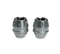 Motorcycle Front & Rear Anti-Crash Balls for Honda PCX 125/150/160, CNC Aluminium Frame Sliders Protector (Titanium)