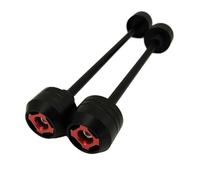 Motorcycle Front Rear Axle Wheel Fork Slider Protector Fall Guard For SUZUKI For Hayabusa 2008-2020(Rosso)