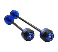 Motorcycle Front/Rear Axle Wheel Fork Sliders Protector Fall Guard Pad For Z900/RS 2017-2022(Blue-Front Rear)