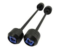 Motorcycle Front Rear Axle Wheel Fork Sliders Protector Fall Guard Protection For YZF-R6 2008-2016(Blu)