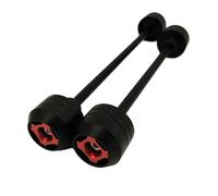 Motorcycle Front Rear Axle Wheel Fork Sliders Protector Guard Protection For SUZUKI GSXR 600/750 2004 2005(Rosso)