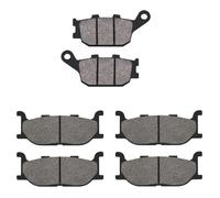 Motorcycle Front Rear Brake Pads Compatible With FZ6 NS Non ABS 2 Piston Caliper 1B3 1B3D XJ6-N F S SP Diversion 600 Universal Fit Aftermarket Replacement(3 Pair)