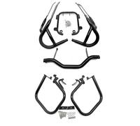 Motorcycle Front&Rear Engine Guard Highway Freeway Bar Fuel Tank Protector For 1200RT 2004-2013 Falling Protector(Black-1 Set)