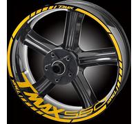 Motorcycle Front Rear Set Rim Sticker Wheel Decal Hub For Yamaha Tmax 530 500 560 Tmax530 Tmax500 Wheel hub sticker(Color25)
