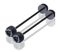 Motorcycle Front Rear Wheel Axle Fork Slider Crash Protector Pad For Suzuki GSR750 S750 S1000 S1000F S1000S Anti Collision Protection Falling Protector Slider(Titanium,Front and rear)