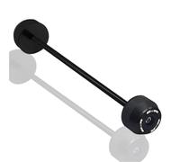 Motorcycle Front Rear Wheel Axle Fork Slider Crash Protector Pad For Suzuki GSR750 S750 S1000 S1000F S1000S Anti Collision Protection Falling Protector Slider(Black,REAR)