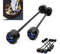 Motorcycle Front Rear Wheel Axle Fork Sliders Crash Protector For Suzuki GSX-R 600/750 2004-2005 GSXR600 GSXR750 Falling Protection Guard Pads Motorbike Accessories 1 Pair (2 pcs) (Blue Front+Rear)