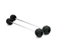 Motorcycle Front Rear Wheel Fork Axle Crash Protector Accessories For Z900 Z900RS Z900SE Z650 RS Z 900 650 For Ninja 650 Crash Protector(F-R-Green)