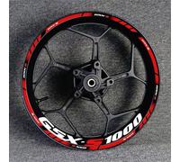 Motorcycle Front Rear Wheel Sticker Tire Inner Stripe Reflective Rim Decal Stickers For Suzuki GSXS1000 Gsx-s 1000 R Rim decal(Color3)