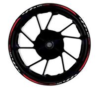 Motorcycle Front Rear Wheel Sticker Tire Inner Stripe Reflective Rim Decal Stickers for Yamaha MT-125 MT125(Color1)