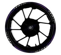 Motorcycle Front Rear Wheel Sticker Tire Inner Stripe Reflective Waterproof Rim Decal Stickers for Yamaha MT-125 MT125(Color13)