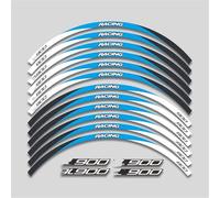 Motorcycle Front Rear Wheel Sticker Tire Inner Stripe Waterproof Rim Decal Stickers for Kawasaki Z900 Z 900 Rim Decal(Color8)