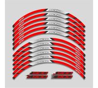 Motorcycle Front Rear Wheel Sticker Tire Inner Stripe Waterproof Rim Decal Stickers for Kawasaki Z900 Z 900 Rim Decal(Color10)