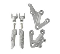 Motorcycle Front Rider Foot Pegs Footrest Bracket For Suzuki For GSXR1000 2003-2004 Foot Pegs for Motorbike(Silver)