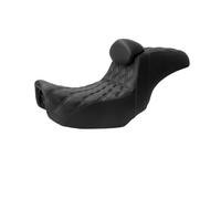 Motorcycle Front Rider Solo Seat Motorcycle Driver Passenger Seat With Backrest Two Up Saddle Cushions For Dyna For Fat Bob For Low Rider FXDL FLD 2006-2017