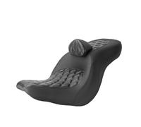 Motorcycle Front Rider Solo Seat Motorcycle Driver Passenger Seats Cushion Two Up Seat With Backrest For Softail For Low Rider ST For Sport Glide 2018-2024