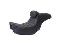 Motorcycle Front Rider Solo Seat Motorcycle Driver Seat With Backrest Two Up Saddle Cushions For Dyna For Fat Bob For Low Rider FXDL FLD For Street