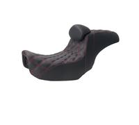 Motorcycle Front Rider Solo Seat Motorcycle Driver Seat With Backrest Two Up Saddle Cushions For Dyna For Fat Bob For Low Rider FXDL FLD For Street