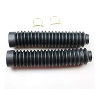 Motorcycle Front Shock 30mm Fork Rubber Boots Dust Jacket Cover For Honda Kawasaki Suzuki Yamaha Dirt Bike Off-Road Custom (Black)