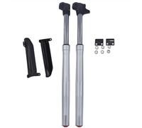 Motorcycle Front Shock Inverted Fork 735MM 45MM 48MM With Protector Cover Compatible With CRF KLX Dirt Pit Bike(Silver)