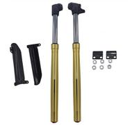 Motorcycle Front Shock Inverted Fork 735MM 45MM 48MM With Protector Cover Compatible With CRF KLX Dirt Pit Bike(Gold)