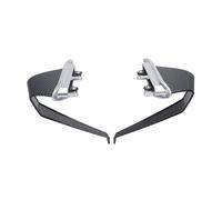 Motorcycle Front Spoiler Aerodynamic Wing For Ducati For Monster 950 For MONSTER 937 SP For Plus 2021 2022 - Fairing Winglets Kit Fin Trim Cover Motorcycle Wing Wind(Carbon fiber silver)