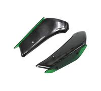 Motorcycle Front Spoiler Aerodynamic Wing For For NINJA 650 For For Ninja 650 2020-2024 Aerodynamic Wing Kit Fixed Winglet Fairing Motorcycle Part(Carbon Pattern Green)