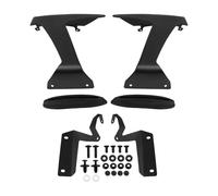 Motorcycle Front Spoiler Aerodynamic Wing For For Ninja ZX-6R ZX6R 636 2024 2025 Front Downforce Spoiler Naked Side Winglets Aerodynamic Wing Deflector(Matte Black)