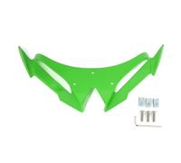 Motorcycle Front Spoiler Aerodynamic Wing Motorcycle Front Fender Decoration Nose Beak For For NINJA500 For NINJA 500 2024-2025 Downforce Air Deflector(Green)