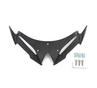 Motorcycle Front Spoiler Aerodynamic Wing Motorcycle Front Fender Decoration Nose Beak For For NINJA500 For NINJA 500 2024-2025 Downforce Air Deflector(Carbon Fibre Look)
