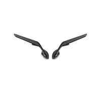 motorcycle front spoiler For A&pulia For RS660 RSV4 1100 2020-2024 Wind Wing Mirror Motorcycles Adjustable Rotating Rearview LOCKMEIHUA(Black-Rizoma Logo)
