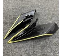Motorcycle Front Spoiler For CFMOTO 450SR 2022 2023 Motorcycle Front Fairing Aerodynamic Winglet ABS Lower Cover Protection Guard Fixed Wind Wing Fairing Winglets(ABS Carbon yellow-B)