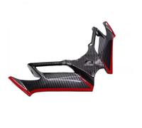 Motorcycle Front Spoiler For CFMOTO 450SR 2022 2023 Motorcycle Mirrors Front Fairing Winglets Aerodynamic Wing Side Wings Spoiler Fairing Motorcycle Spoiler Wing(Carbon Red)