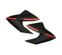 Motorcycle Front Spoiler For XJ6 XJ 6 2009 2010 2011 2012 Side Panels Wing Fairing Moto Front Mid Cowling Radiator Cover Motorcycle Aerodynamic Wing(Black and Red)