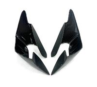 Motorcycle Front Spoiler For YZF-R6 YZFR6 2017-2023 ABS Plastic Motorcycle Fixed Wing Spoiler Side Winglet Front Aerodynamic Fairing Kit Fairing Winglets(Carbon fibre)