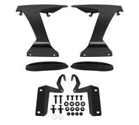 Motorcycle Front Spoiler Frontal Naked Downforce Front Wheel Fender Winglet Fairing Kit For ZX-6R(Carbon Fiber)