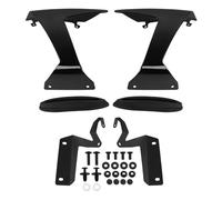 Motorcycle Front Spoiler Frontal Naked Downforce Front Wheel Fender Winglet Fairing Kit For ZX-6R(Glossy Black)