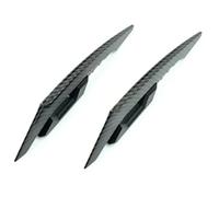 Motorcycle Front Spoiler Motorcycle Side Wings Helmets Winglets Trim Carbon Pattern Universal E-bike Air Deflector Front Aerodynamic Fins Accessories Fairing Winglets(Black-1Pair)