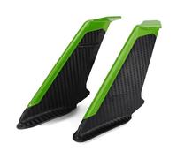 Motorcycle Front Spoiler Winglets Motorcycle Side Winglet Wing Kit Spoiler Fairing Cover For Kawasaki For Ninja 250 300 400 650 ZX6R ZX10R Ninja400 For Ninja 1000SX(Green)
