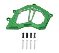 Motorcycle Front Sprocket & Chain Guard Protector, Fit for ZX10R 2011-2017 Models, CNC Aluminum Alloy Engine Side Cover - Black Finish (Green)