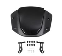 Motorcycle Front Wind Deflector Windscreen Front Wind Deflector Protector Visor Screen With Bracket Air Fairing Motorcycle Sports Wind For CB650R 2024 2025 Windscreen Trim Screen(Black)