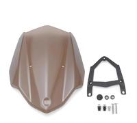 Motorcycle Front Windscreen Windshield Visor For MT03 FZ03 MT-03 FZ-03 MT FZ 03 2016-2019 Wind Shield Screen Protector Wind Deflector Windscreen Windshield(Brown)